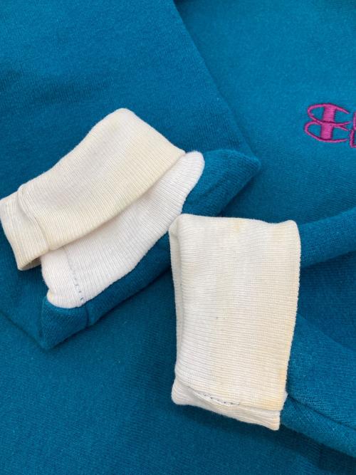 Champion REVERSE WEAVE（チャンピオン リバース ウィーブ）Champion REVERSE WEAVE (チャンピオン リバース ウィーブ) クルーネックスウェット ブルー×ホワイト サイズ:Ｌの古着・服飾アイテム