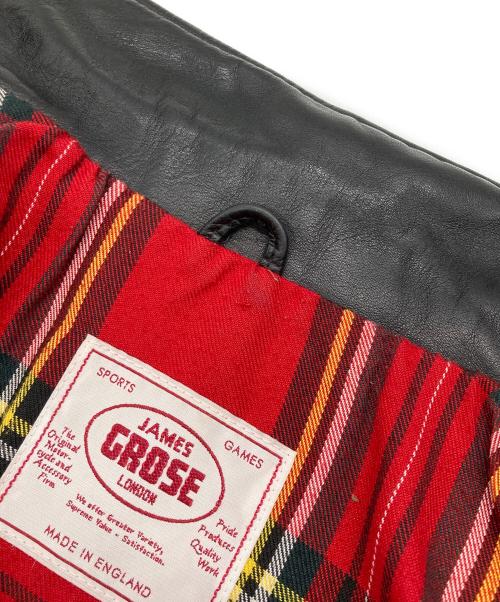 JAMES GROSE（ジェームスグロース）JAMES GROSE (ジェームスグロース) ホースレザージャケット ブラック サイズ:42の古着・服飾アイテム