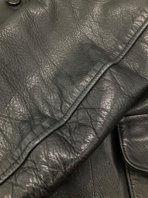 JAMES GROSE（ジェームスグロース）JAMES GROSE (ジェームスグロース) ホースレザージャケット ブラック サイズ:42の古着・服飾アイテム