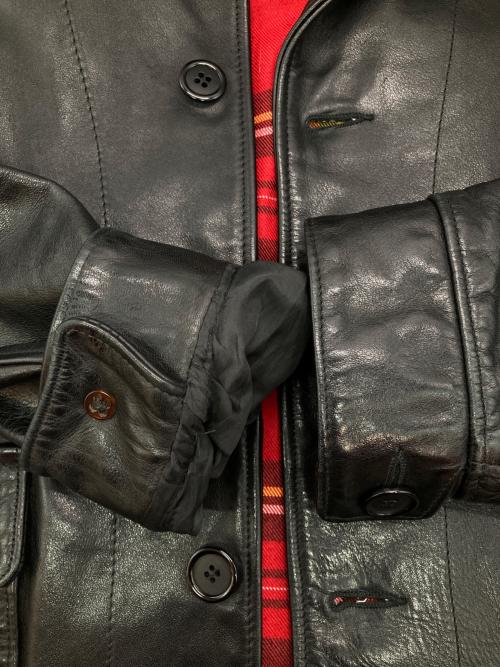 JAMES GROSE（ジェームスグロース）JAMES GROSE (ジェームスグロース) ホースレザージャケット ブラック サイズ:42の古着・服飾アイテム