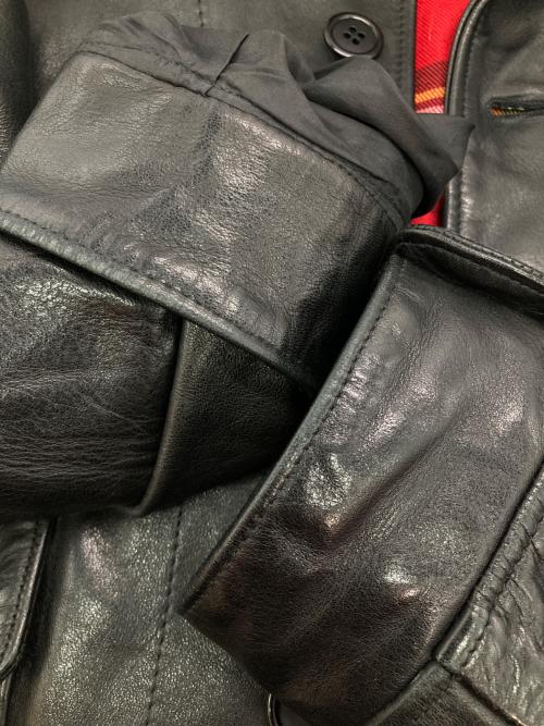 JAMES GROSE（ジェームスグロース）JAMES GROSE (ジェームスグロース) ホースレザージャケット ブラック サイズ:42の古着・服飾アイテム