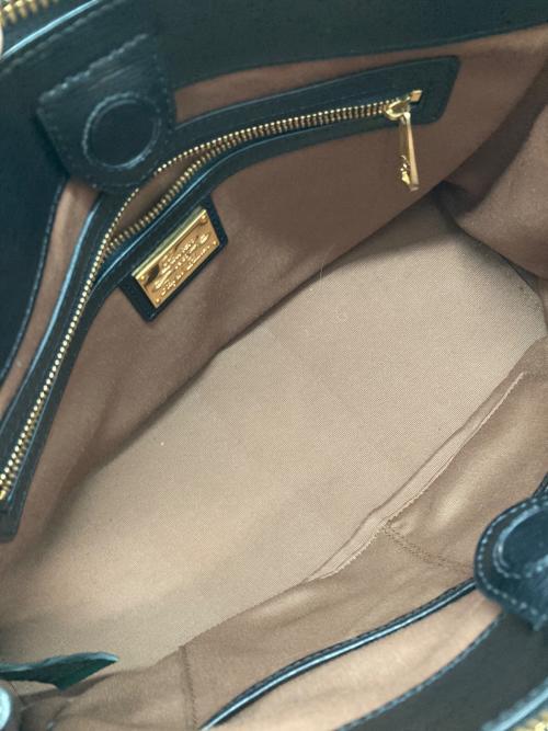 LAUREN RALPH LAUREN（ローレンラルフローレン）LAUREN RALPH LAUREN (ローレンラルフローレン) 2wayトートバッグ ブラックの古着・服飾アイテム