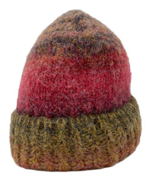 SUPREME（シュプリーム）SUPREME (シュプリーム) Gradient Stripe Beanie レッド×ブラウンの古着・服飾アイテム
