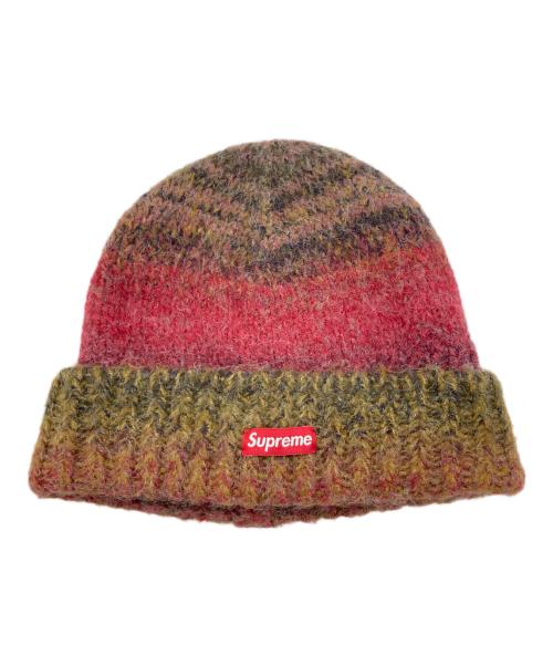 SUPREME（シュプリーム）SUPREME (シュプリーム) Gradient Stripe Beanie レッド×ブラウンの古着・服飾アイテム