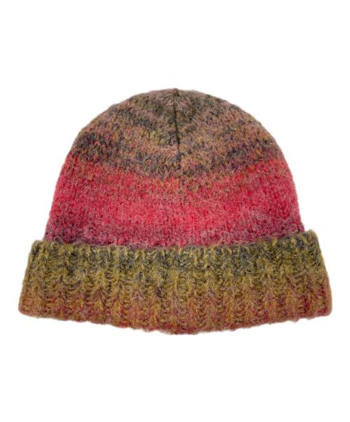 SUPREME（シュプリーム）SUPREME (シュプリーム) Gradient Stripe Beanie レッド×ブラウンの古着・服飾アイテム
