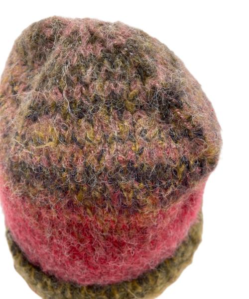 SUPREME（シュプリーム）SUPREME (シュプリーム) Gradient Stripe Beanie レッド×ブラウンの古着・服飾アイテム