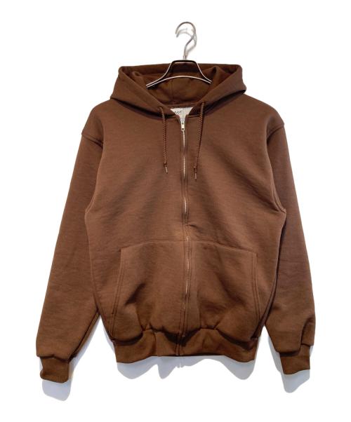 PLUMA（プルマ）PLUMA (プルマ) ［古着］ダブルフェイスジップパーカー ブラウン サイズ:Mの古着・服飾アイテム