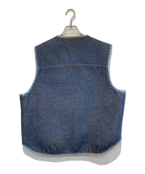 ROEBUCKS（ローバックス）ROEBUCKS (ローバックス) ［古着］裏ボアデニムベスト インディゴ サイズ:XLの古着・服飾アイテム