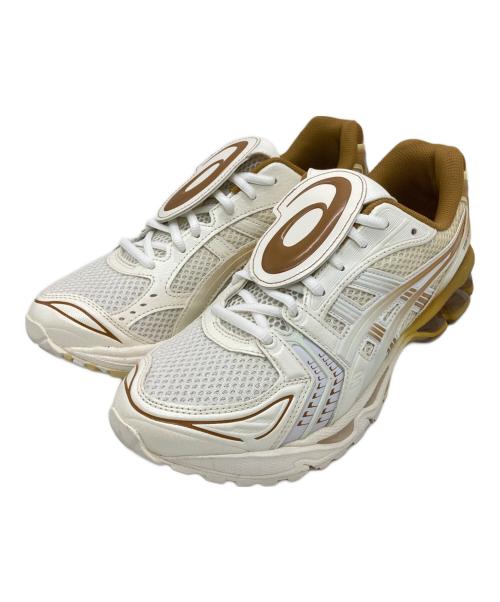 asics（アシックス）asics (アシックス) GEL-KAYANO 14 ホワイト×ベージュ サイズ:UK8の古着・服飾アイテム