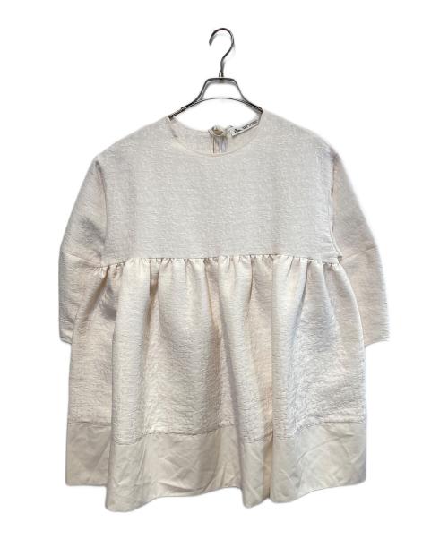 Cen.（セン）Cen. (セン) ジャガードチュニック ホワイト サイズ:Freeの古着・服飾アイテム