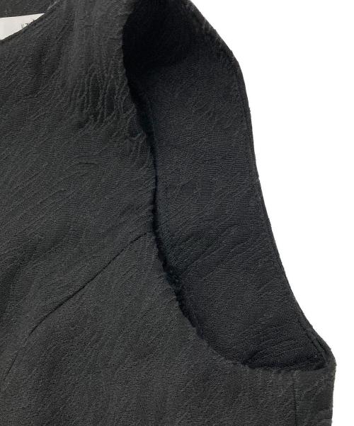 L'AUBE BLANC（ローブ ブラン）L'AUBE BLANC (ローブ ブラン) Keyneck Jacquard Dress ブラック サイズ:Mの古着・服飾アイテム