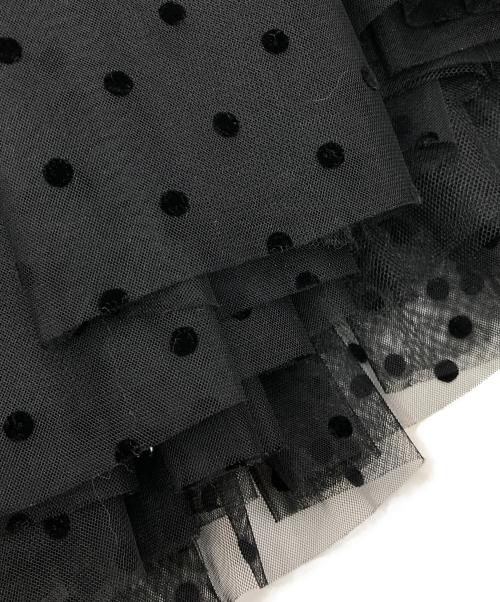 Ameri（アメリ）Ameri (アメリ) ONSTRICTED TOP DOT TULLE SET DRESS ブラック サイズ:Mの古着・服飾アイテム