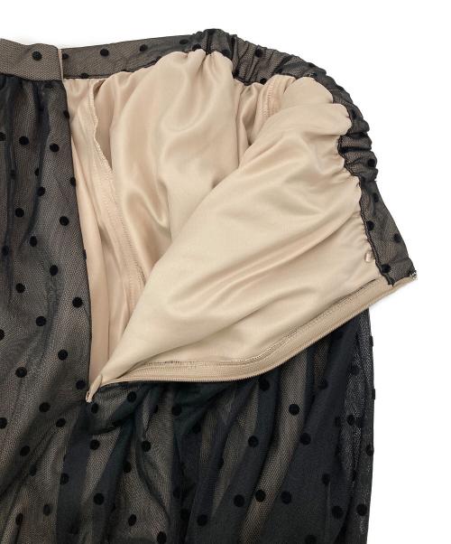 Ameri（アメリ）Ameri (アメリ) ONSTRICTED TOP DOT TULLE SET DRESS ブラック サイズ:Mの古着・服飾アイテム