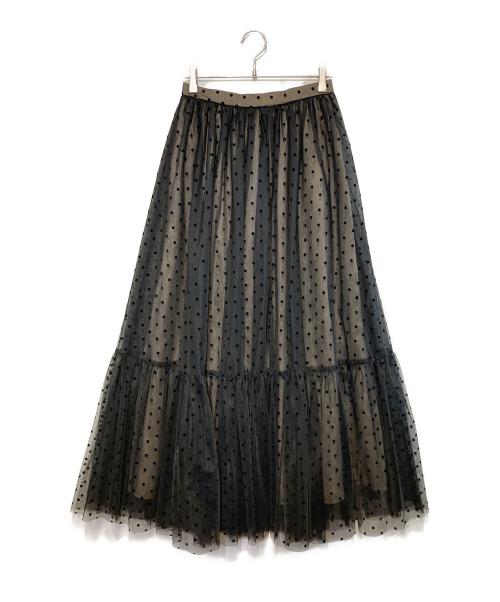 Ameri（アメリ）Ameri (アメリ) ONSTRICTED TOP DOT TULLE SET DRESS ブラック サイズ:Mの古着・服飾アイテム