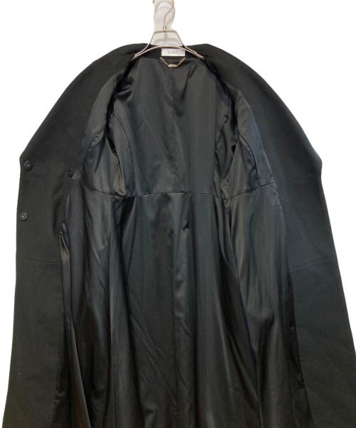 JENNE（ジェンヌ）JENNE (ジェンヌ) エレガントカラーフレアコート ブラック サイズ:Lの古着・服飾アイテム