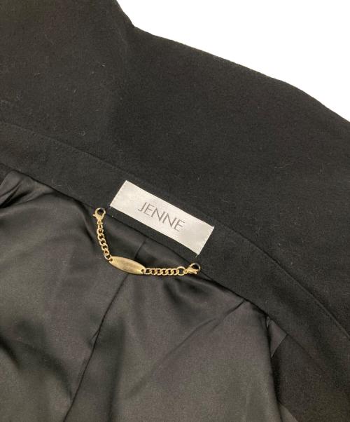 JENNE（ジェンヌ）JENNE (ジェンヌ) エレガントカラーフレアコート ブラック サイズ:Lの古着・服飾アイテム