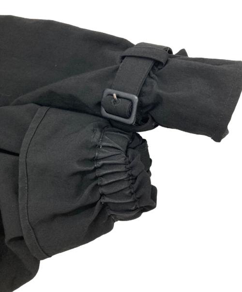 la belle etude（ラベルエチュード）la belle etude (ラベルエチュード) ギャザーボリューム袖ドレストレンチコート ブラック サイズ:FREEの古着・服飾アイテム