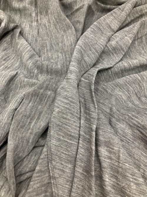 YOHJI YAMAMOTO（ヨウジヤマモト）YOHJI YAMAMOTO (ヨウジヤマモト) フリルカットソーカーディガン グレー サイズ:2の古着・服飾アイテム