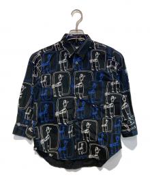 BLACK COMME des GARCONS（ブラックコムデギャルソン）の古着「グラフィックシャツ」｜ブラック