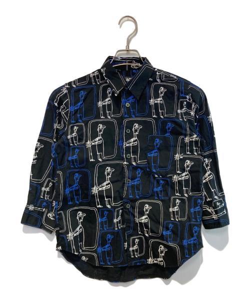 BLACK COMME des GARCONS（ブラックコムデギャルソン）BLACK COMME des GARCONS (ブラックコムデギャルソン) グラフィックシャツ ブラック サイズ:XSの古着・服飾アイテム
