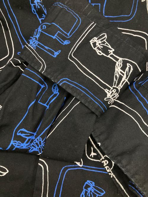 BLACK COMME des GARCONS（ブラックコムデギャルソン）BLACK COMME des GARCONS (ブラックコムデギャルソン) グラフィックシャツ ブラック サイズ:XSの古着・服飾アイテム