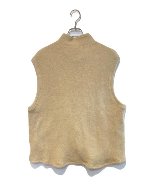 URU（ウル）URU (ウル) URU LAMB WOOL ZIP UP VEST ベージュ サイズ:2の古着・服飾アイテム