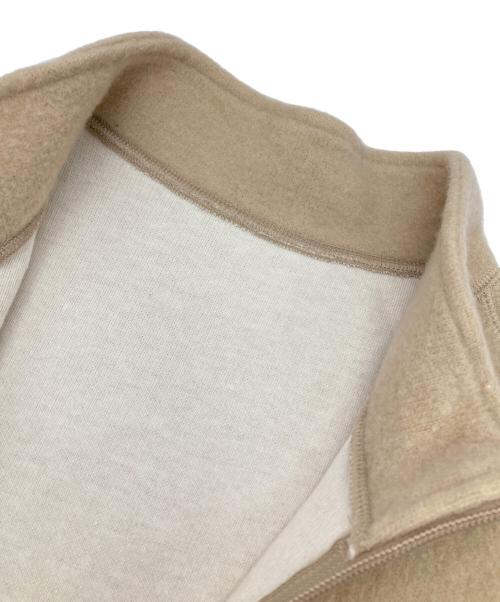 URU（ウル）URU (ウル) URU LAMB WOOL ZIP UP VEST ベージュ サイズ:2の古着・服飾アイテム