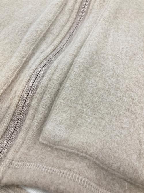 URU（ウル）URU (ウル) URU LAMB WOOL ZIP UP VEST ベージュ サイズ:2の古着・服飾アイテム