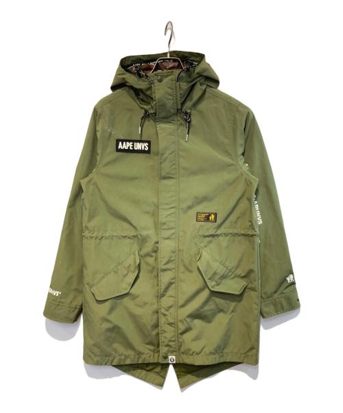 A BATHING APE（ア ベイシング エイプ）A BATHING APE (ア ベイシング エイプ) ナイロンジャケット カーキ サイズ:Sの古着・服飾アイテム