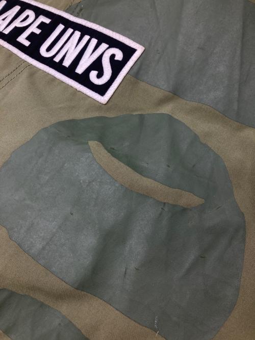 A BATHING APE（ア ベイシング エイプ）A BATHING APE (ア ベイシング エイプ) ナイロンジャケット カーキ サイズ:Sの古着・服飾アイテム