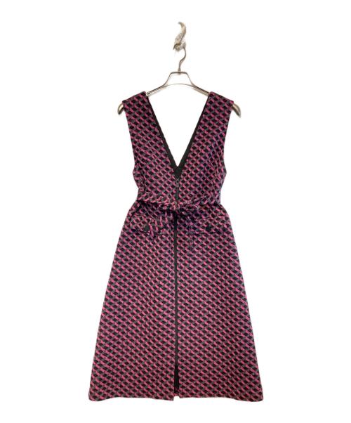 GRACE CLASS（グレースクラス）GRACE CLASS (グレースクラス) キカジャガードラメドレス ブラック×ピンク サイズ:38の古着・服飾アイテム