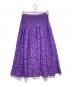 GRACE CLASS（グレースクラス）の古着「レースタックフレアスカート」｜パープル
