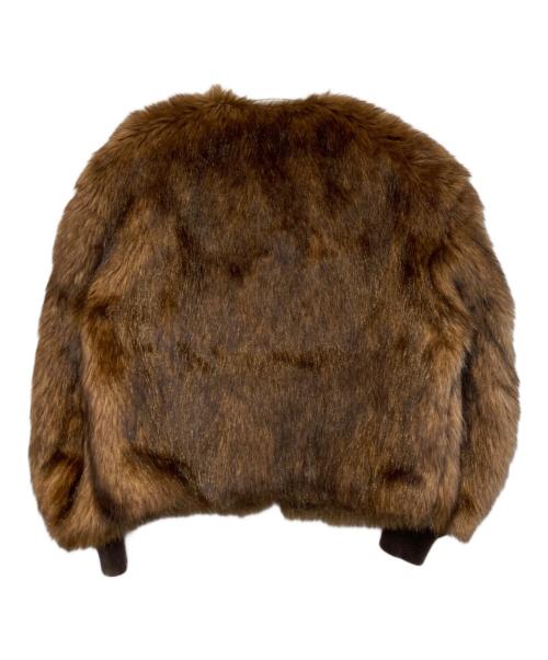 efiLevol（エフィレボル）efiLevol (エフィレボル) ファーブルゾン ブラウンの古着・服飾アイテム