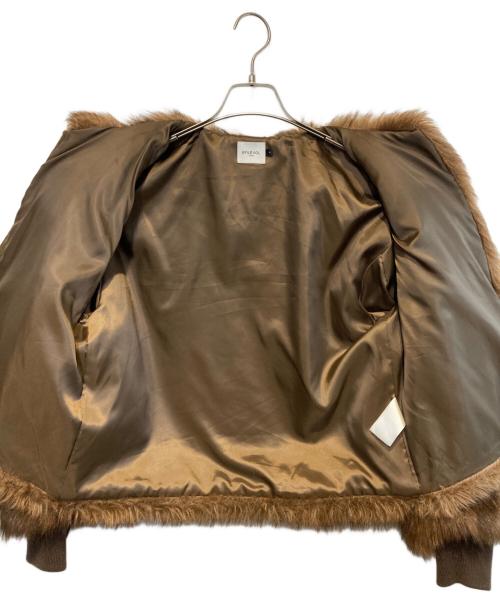 efiLevol（エフィレボル）efiLevol (エフィレボル) ファーブルゾン ブラウンの古着・服飾アイテム