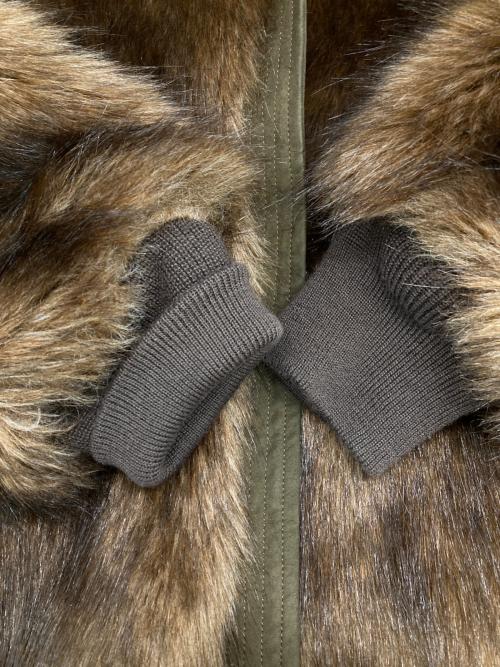 efiLevol（エフィレボル）efiLevol (エフィレボル) ファーブルゾン ブラウンの古着・服飾アイテム