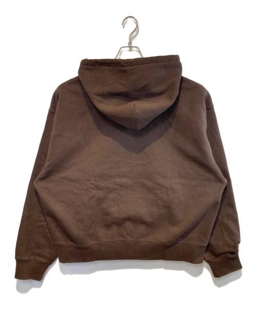 NIKE（ナイキ）NIKE (ナイキ) stussy (ステューシー) Stone Washed Fleece Zip Hoodie ブラウン サイズ:Lの古着・服飾アイテム