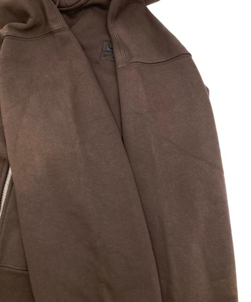NIKE（ナイキ）NIKE (ナイキ) stussy (ステューシー) Stone Washed Fleece Zip Hoodie ブラウン サイズ:Lの古着・服飾アイテム