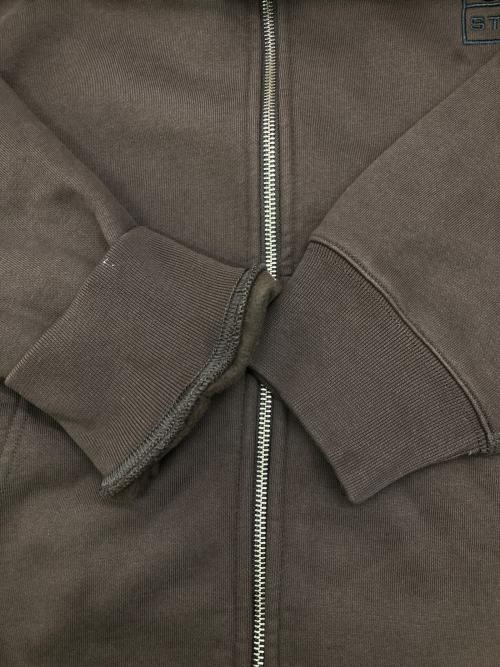 NIKE（ナイキ）NIKE (ナイキ) stussy (ステューシー) Stone Washed Fleece Zip Hoodie ブラウン サイズ:Lの古着・服飾アイテム