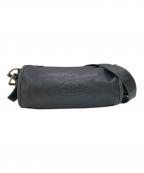 Vivienne Westwoodヴィヴィアンウエストウッド）の古着「オーブロゴドラムショルダーバッグ」｜ブラック