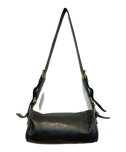 Vivienne Westwood（ヴィヴィアンウエストウッド）Vivienne Westwood (ヴィヴィアンウエストウッド) オーブロゴドラムショルダーバッグ ブラックの古着・服飾アイテム
