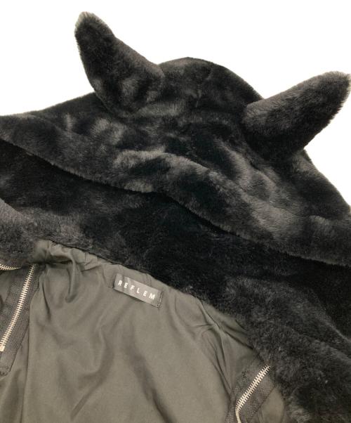 REFLEM（レフレム）REFLEM (レフレム) フェイクファージャケット ブラック サイズ:FREEの古着・服飾アイテム