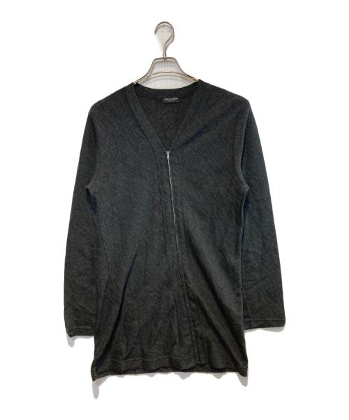 COMME des GARCONS HOMME PLUS（コムデギャルソンオムプリュス）COMME des GARCONS HOMME PLUS (コムデギャルソンオムプリュス) ウールジップカーディガン ブラック サイズ:Freeの古着・服飾アイテム