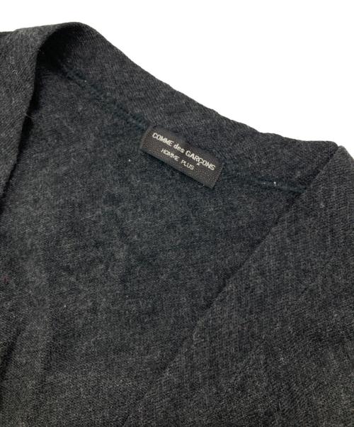 COMME des GARCONS HOMME PLUS（コムデギャルソンオムプリュス）COMME des GARCONS HOMME PLUS (コムデギャルソンオムプリュス) ウールジップカーディガン ブラック サイズ:Freeの古着・服飾アイテム
