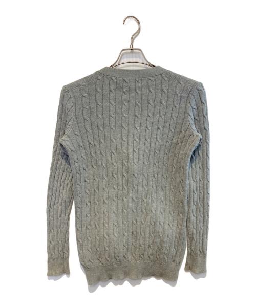 POLO RALPH LAUREN（ポロ・ラルフローレン）POLO RALPH LAUREN (ポロ・ラルフローレン) ケーブルニットカーディガン グレー サイズ:Mの古着・服飾アイテム