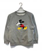 NUMBER (N)INE×DISNEYナンバーナイン×ディズニー）の古着「ラグランプリントスウェット」｜グレー
