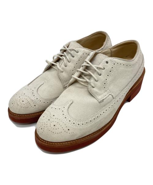 WALK-OVER（ウォークオーバー）WALK-OVER (ウォークオーバー) CAMBRIDGE WHITE SUEDE アイボリー サイズ:9の古着・服飾アイテム