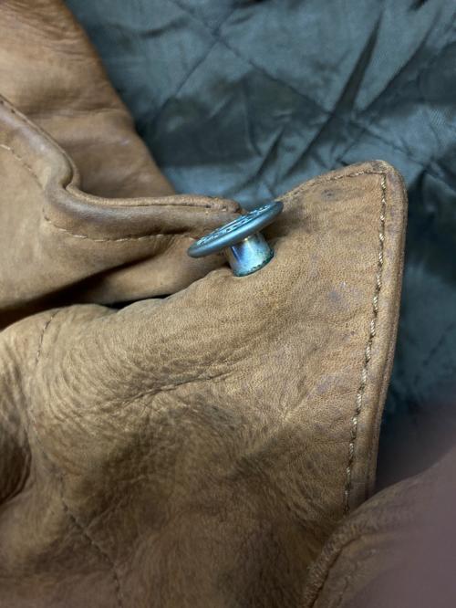 RRL（ダブルアールエル）RRL (ダブルアールエル) レザートラッカージャケット ブラウン サイズ:XLの古着・服飾アイテム