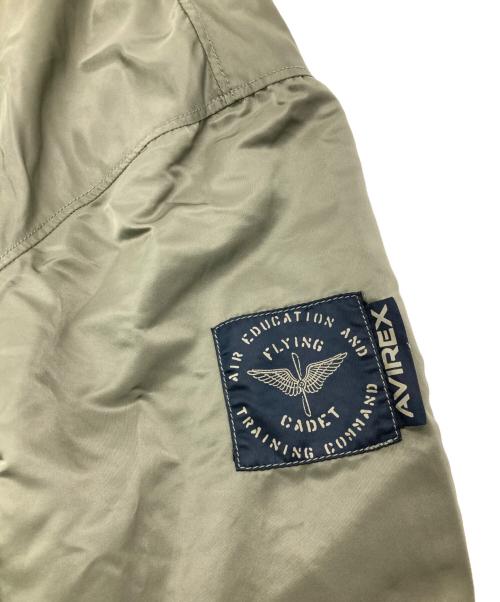 AVIREX（アヴィレックス）AVIREX (アヴィレックス) DENIM CUSTOM FLIGHT JACKET オリーブ×インディゴ サイズ:2XLの古着・服飾アイテム