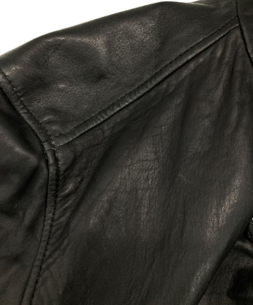 Eddie Bauer（エディーバウアー）Eddie Bauer (エディーバウアー) レザーカーコート ブラック サイズ:Lの古着・服飾アイテム