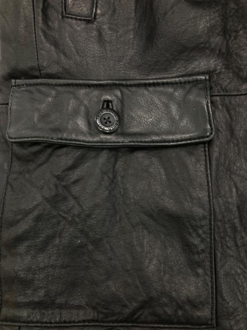 Eddie Bauer（エディーバウアー）Eddie Bauer (エディーバウアー) レザーカーコート ブラック サイズ:Lの古着・服飾アイテム